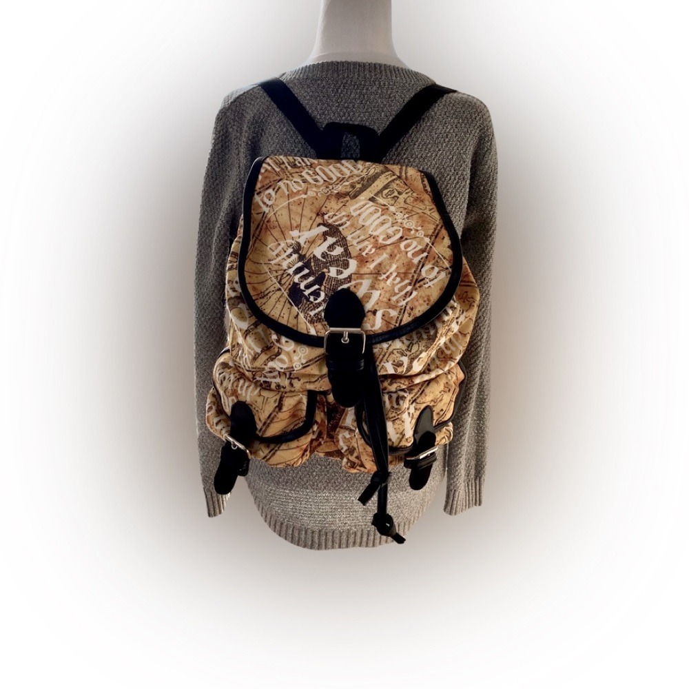 Harry Potter Backpack. I‎ Swear That I Am Up to No Good. The Marauder's Map